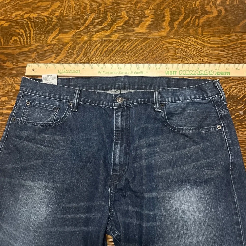 Levi's Jeans Mens 40x32 Blue 569 Loose Straight Dark Wash Denim